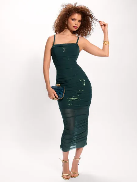 Mesh Column Dress
